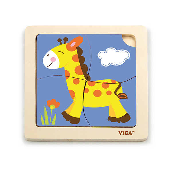 51319   Handy Flat Puzzle -Giraffe