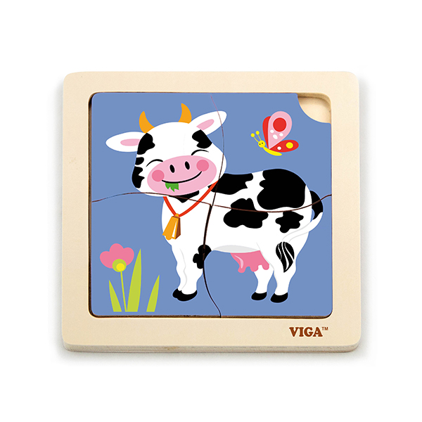 51313  Handy Flat Puzzle -Cow