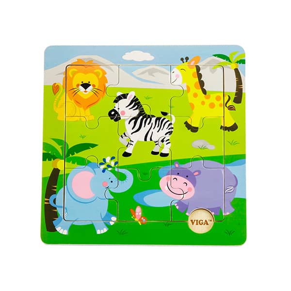 50838   Wooden Discovery Puzzle- Wild Animals