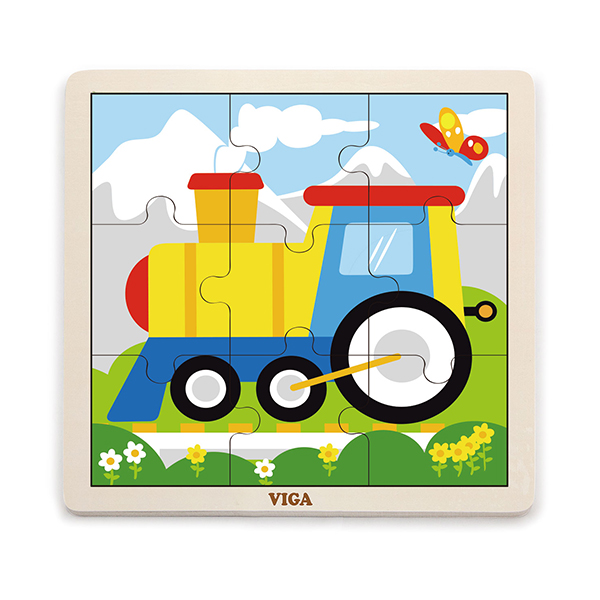51446  Wooden 9 Piece Puzzle - Train