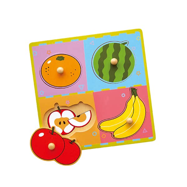 59513  Wooden Flat Puzzles - Fruits