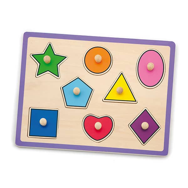 50015 Wooden Flat Puzzles - Shapes
